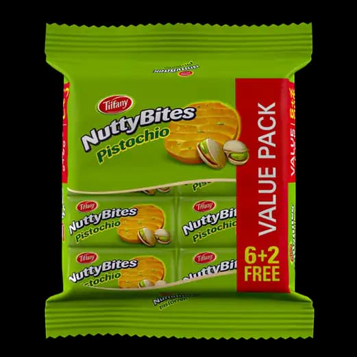 Tiffany Nutty Bites Pistachio 8 x, 72g