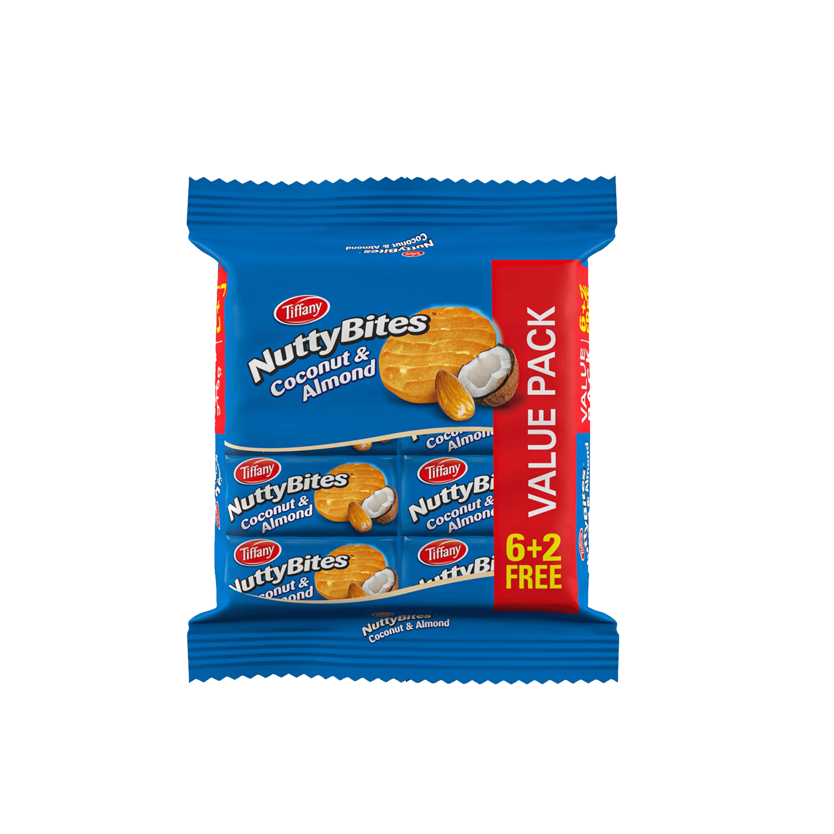 Tiffany Nutty Bites Coconut & Almnd 8 x 72 g
