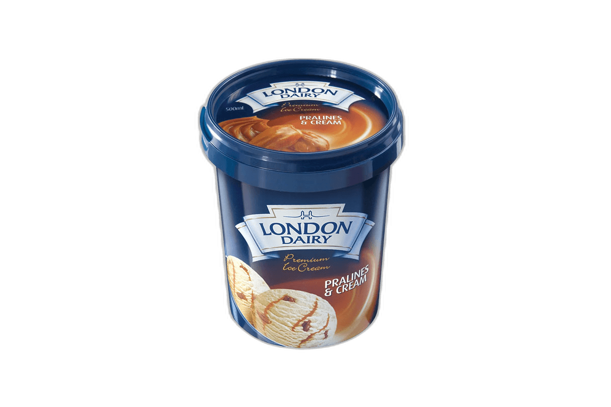 London Dairy Pralines and Cream Ice Cream, 500ml