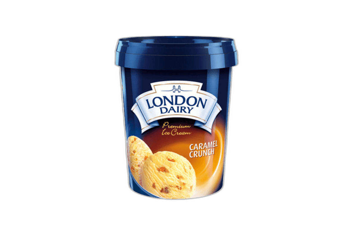 London Dairy Caramel Crunch Ice Cream 500 ml
