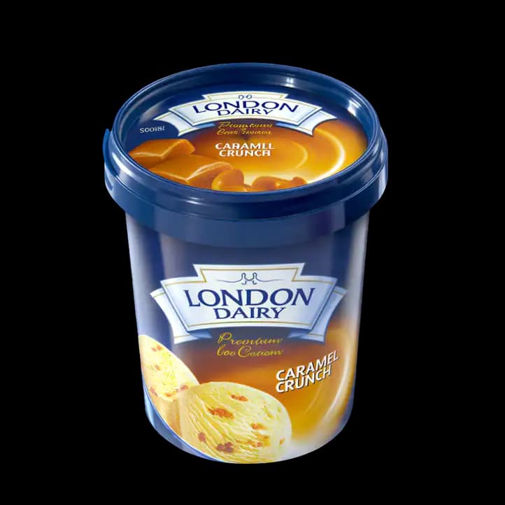 London Dairy Caramel Crunch Ice Cream, 500ml