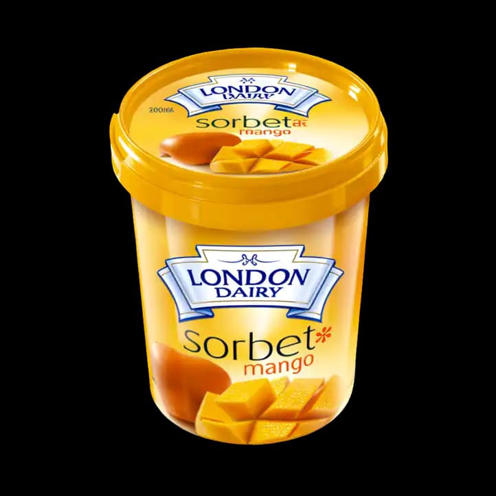 London Dairy Mango Sorbet Ice Cream, 500ml