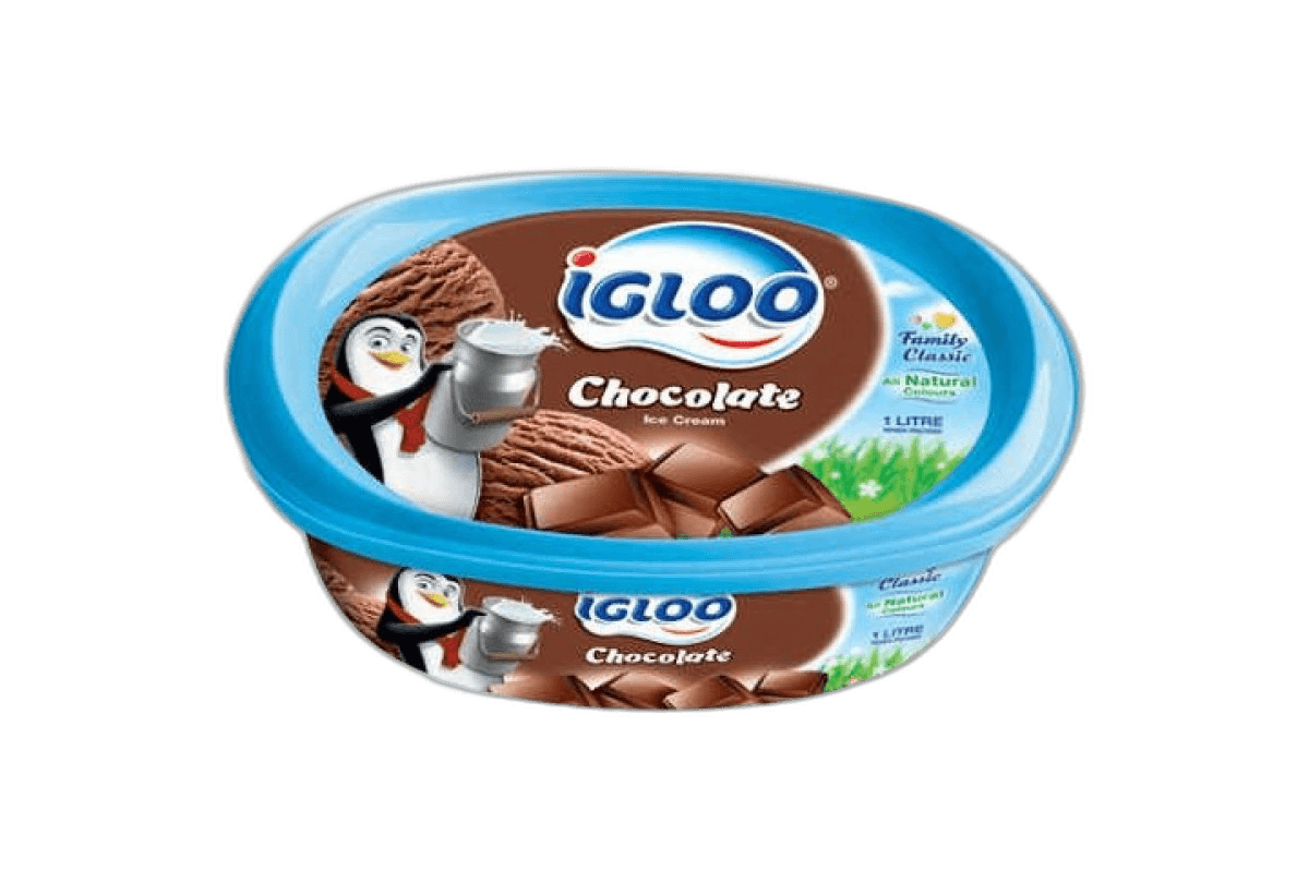 Igloo Chocolate Ice Cream 1 L