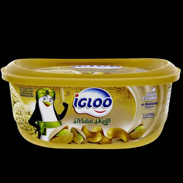 Igloo Kulfi Pista Ice Cream, 1L