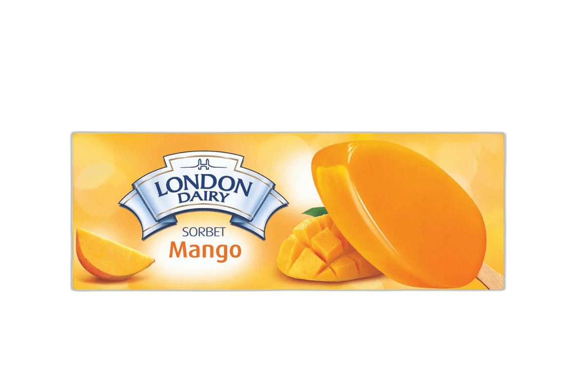 London Dairy Mango Sorbet Ice Cream 90 ml