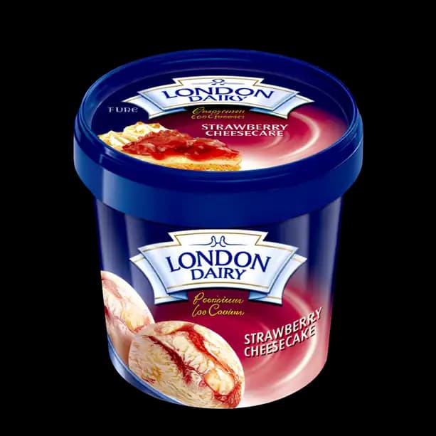 London Dairy Strawberry Cheese Cake Ice Cream, 1L