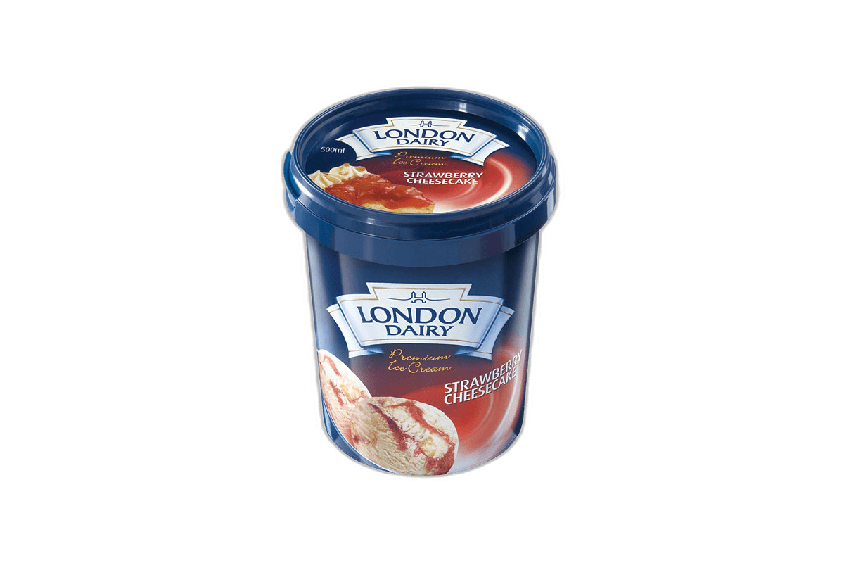 London Dairy Strawbery Cheese Cake Ice Cream, 500ml
