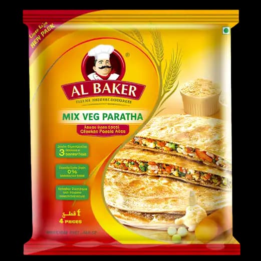 Al Baker Paratha Mix Vegetable, 400g