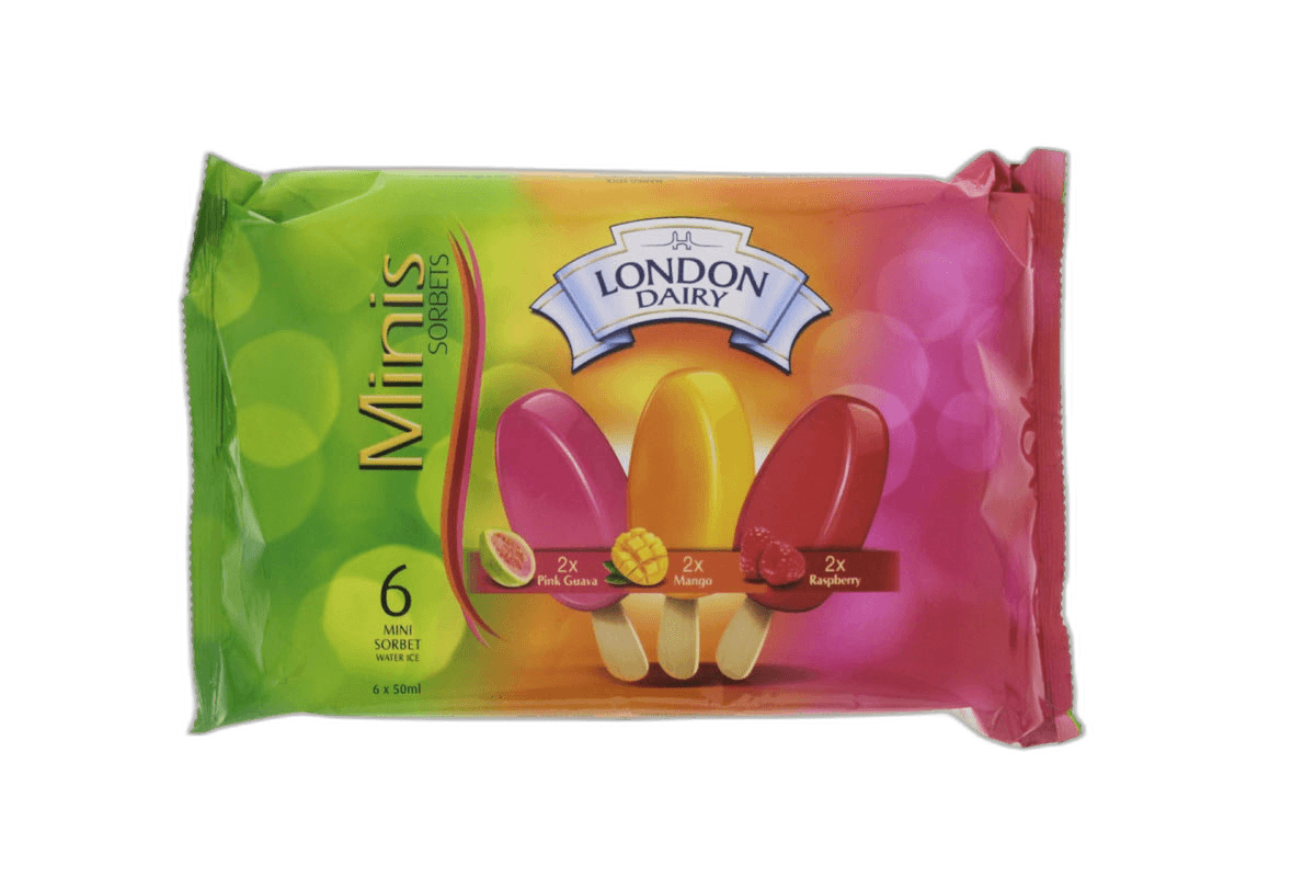 London Dairy Pink Guava Mango & Rasp 6 x, 50ml