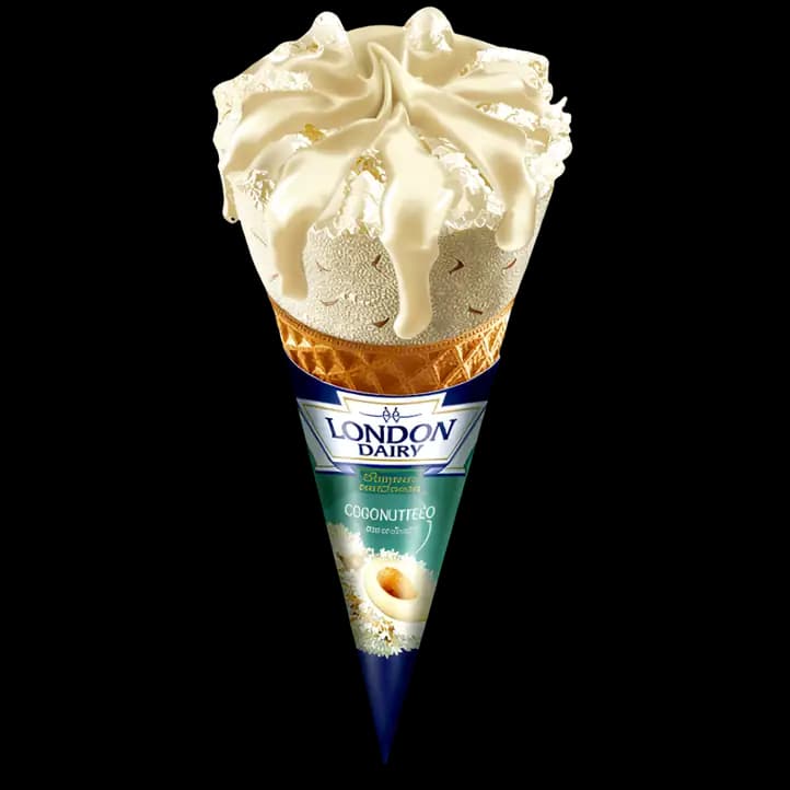 London Dairy Mew Coconutello Cone, 120ml
