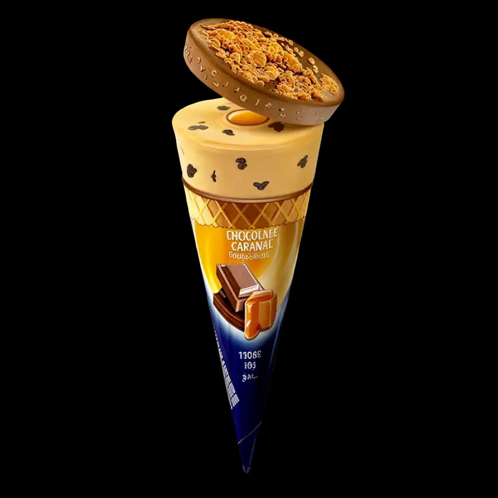 London Dairy Cone Chocolate Caramel, 110ml