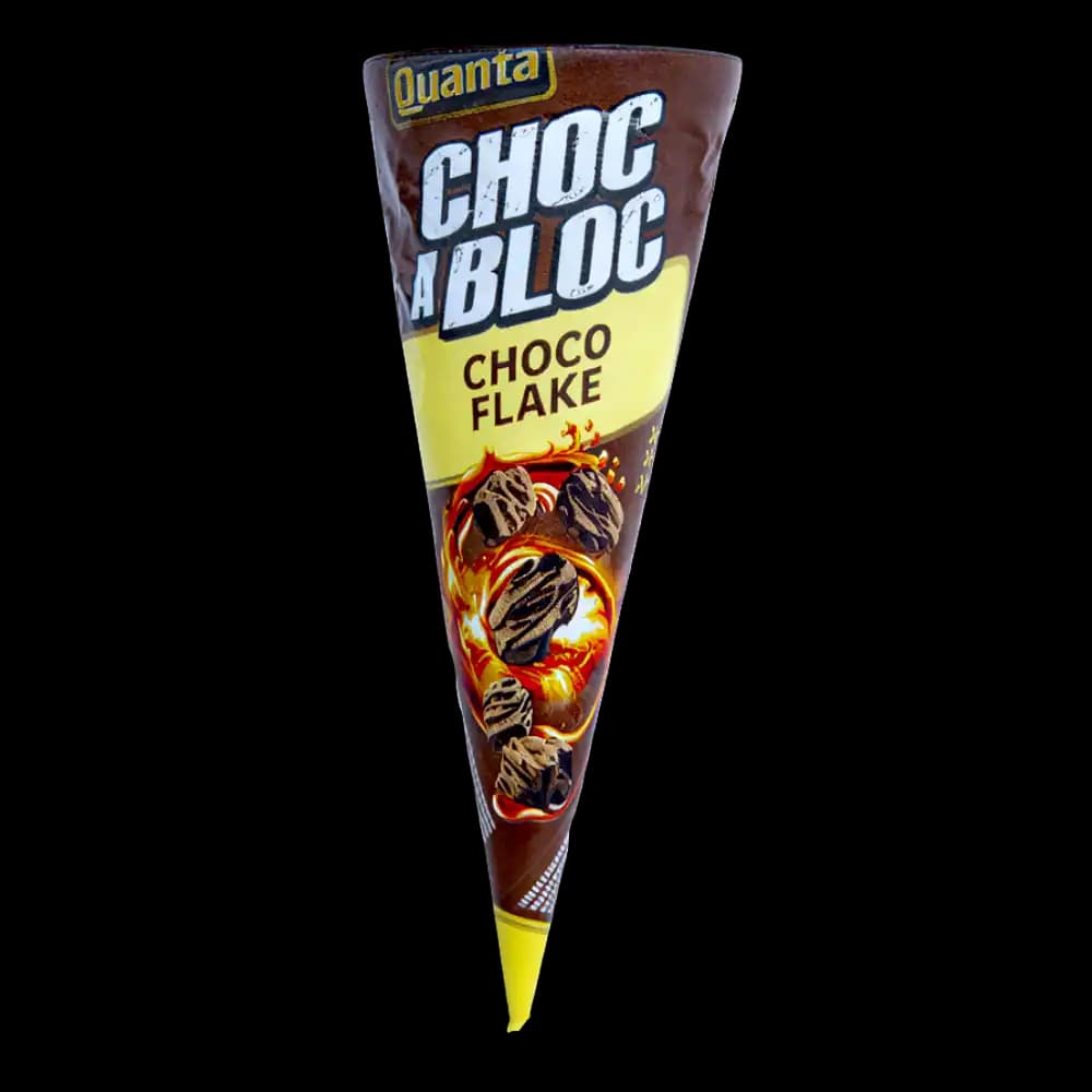 Quanta Ice Cream Cone Choco Flake, 120ml