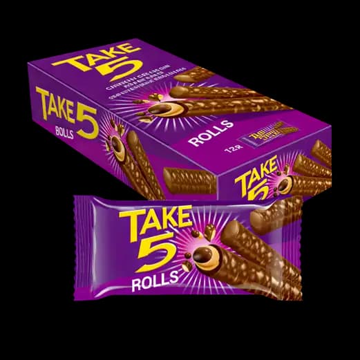 Chocolate Take5 Rolls 12 x, 21g