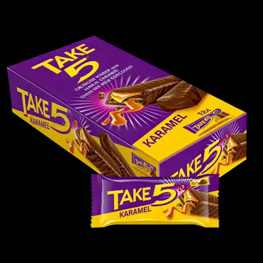 Chocolate Take5 Karamel 12 x, 30g