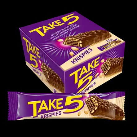 Chocolate Take5 Krispies 12 x, 28g