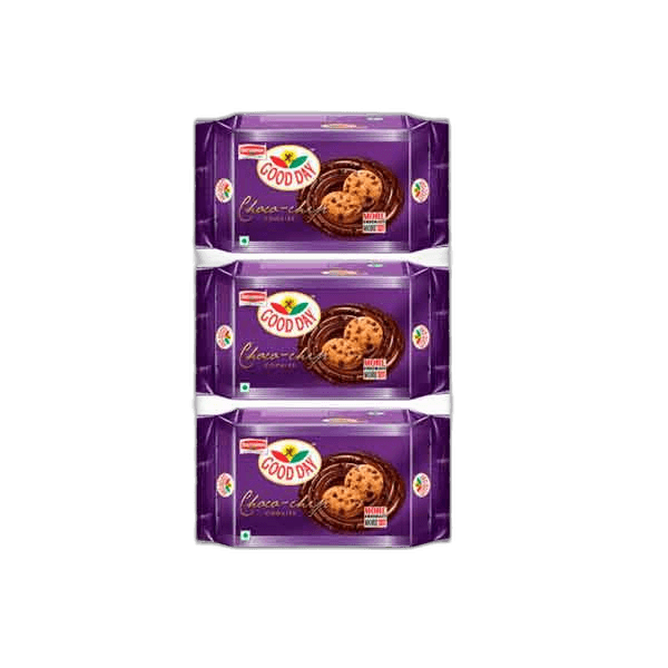Britannia Good Day Cookies C/Chip 3 x 125 g