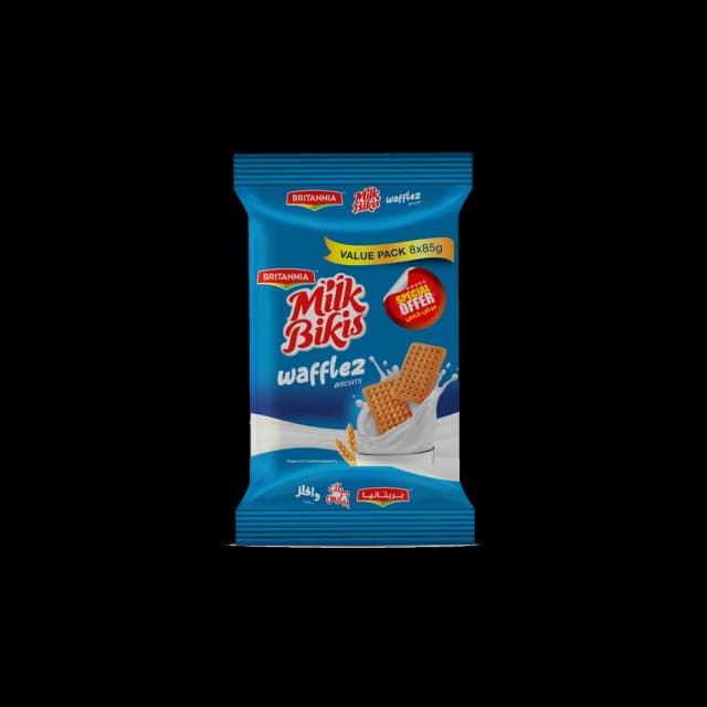 Britannia Milk Bikis 8 x, 85g