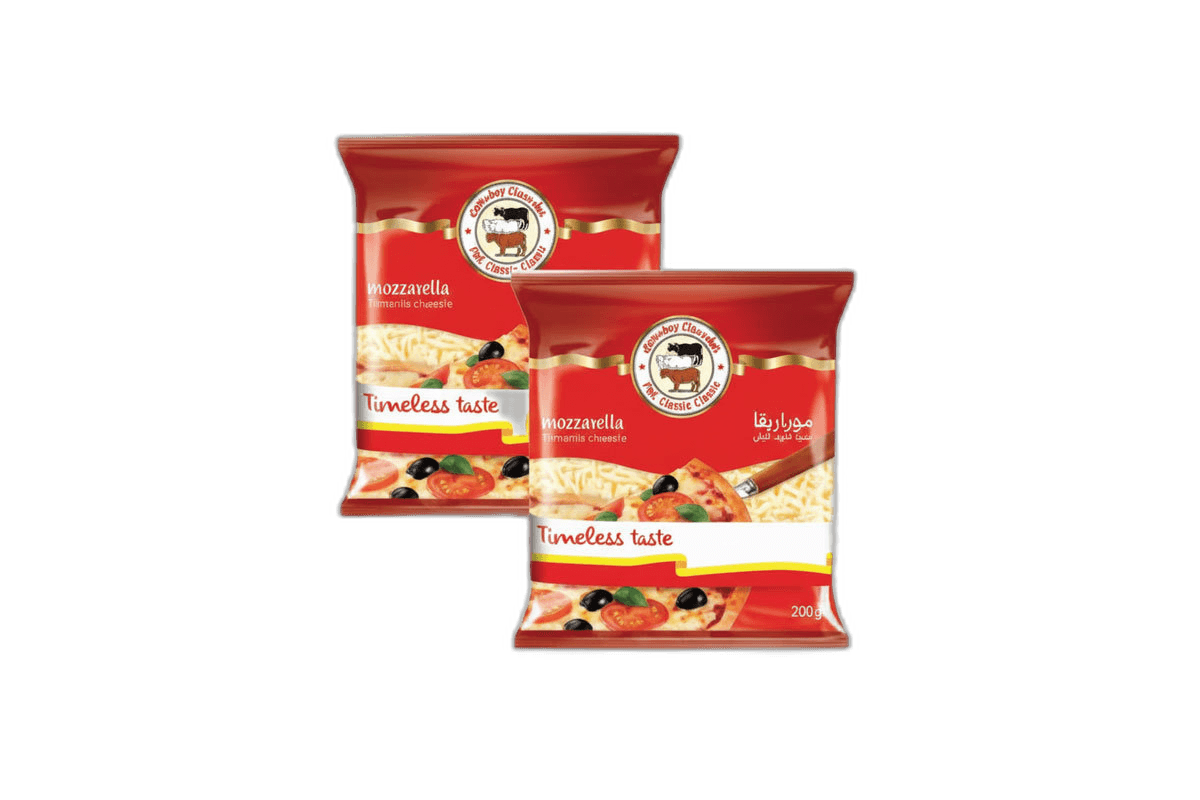 Shredded Mozzarella 3cows 2 x 200 g