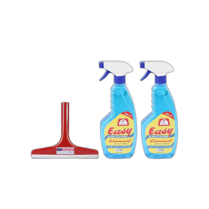 Easy Glass Cleaner 2 x 650 ml + Wiper