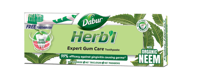 Dabur Herbal Toothpaste - Gum Care ( Neem ) + Free Toothbrush, 150g