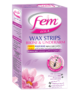 Dabur Fem Bikini Wax Strip - Normal Skin ( Calendula ) Hair Removal