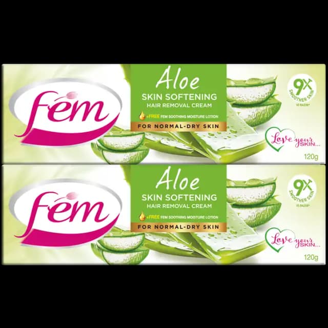Fem Hair Remover Aloe Vera 2 x, 120g