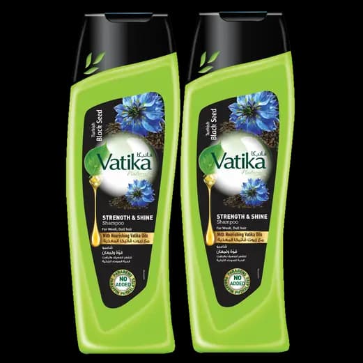 Dabur Vatika Shampoo - Strong & Shine ( Black Seed ), 400ml x 2