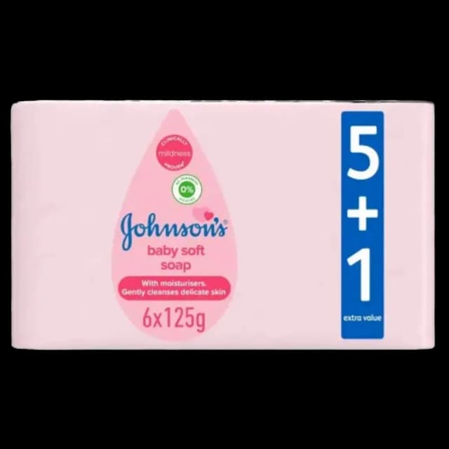 Johnsons Lotion Baby Soap 5+1 Pack 125g