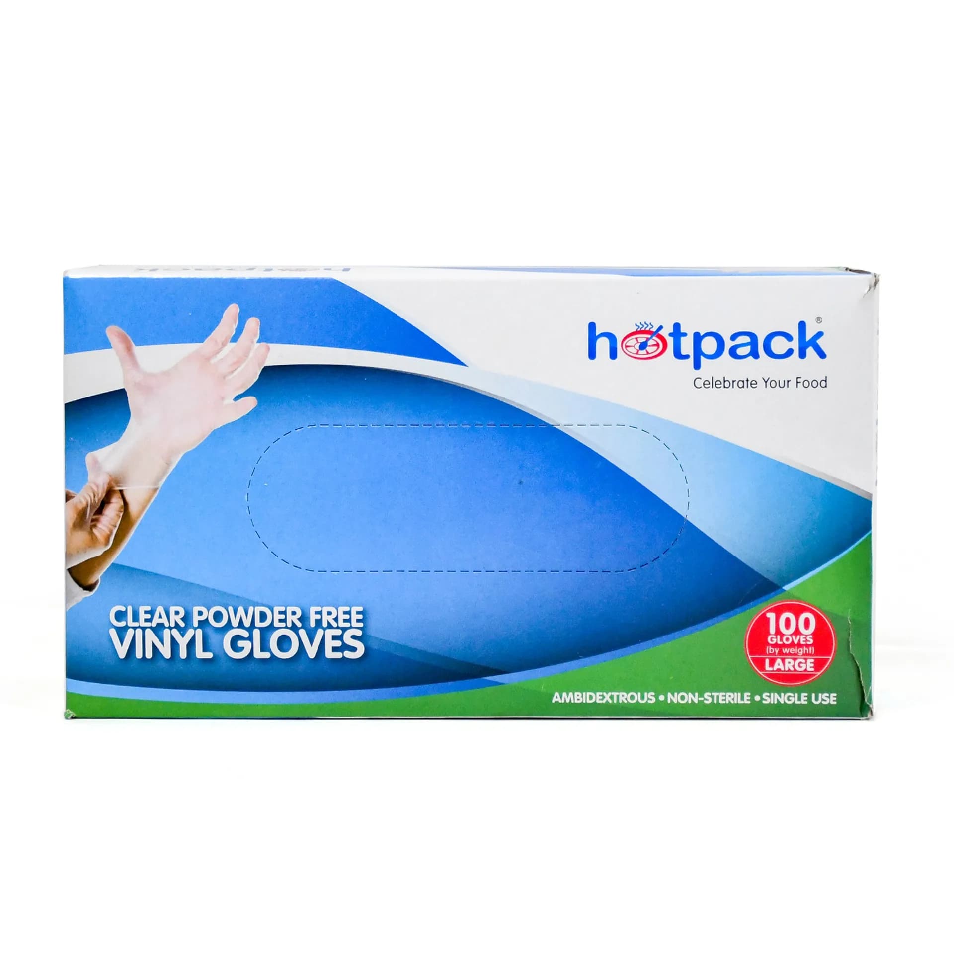 Hotpack Plastic Gloves LD Large 100 Pack