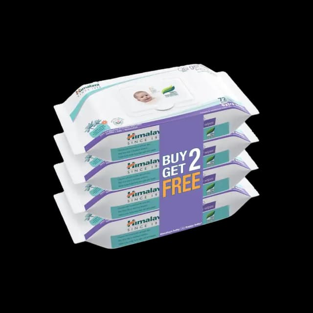 Himalaya Herbal Gentle Baby Wipes 2+2 Free 48 pcs