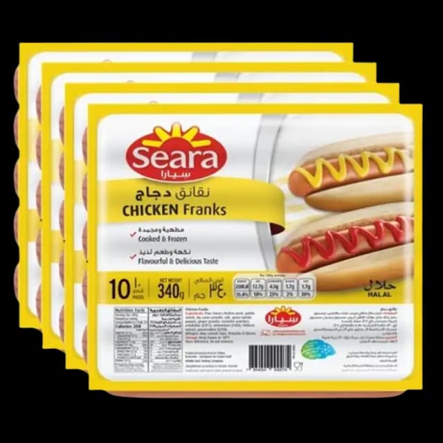 Seara Chicken Franks 4 x, 340g
