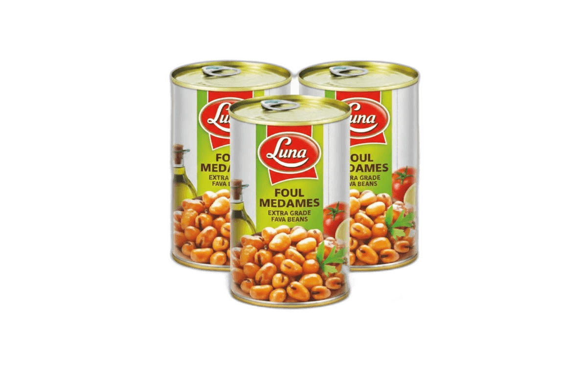 Luna Foul Medames EG Fava Beans 3 x, 380g
