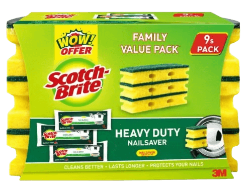 Sb Nailsaver Scourers & Sponges 9 Pack