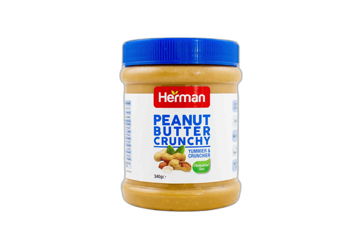 Herman Crunchy Peanut Butter 340 g