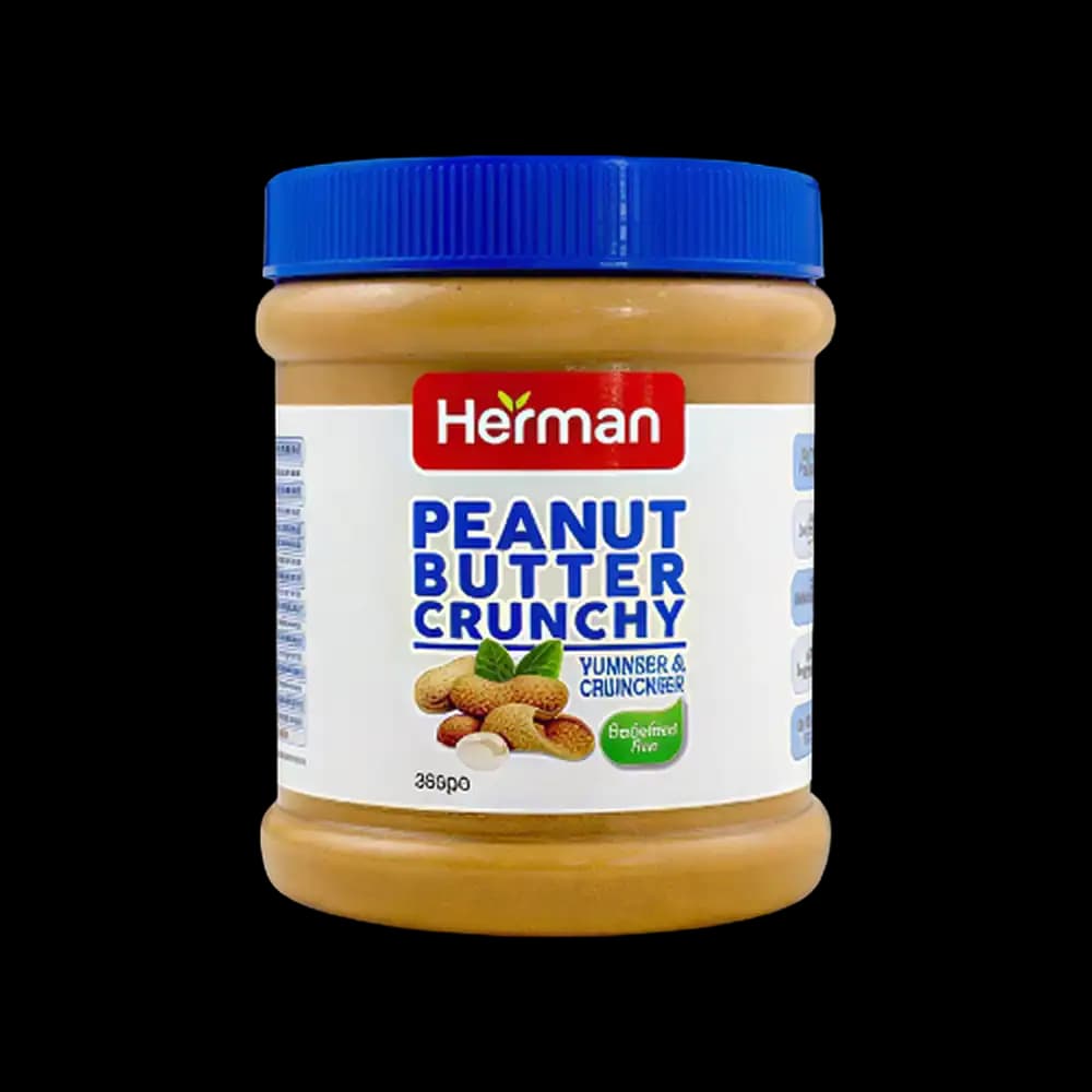 Herman Crunchy Peanut Butter, 340g