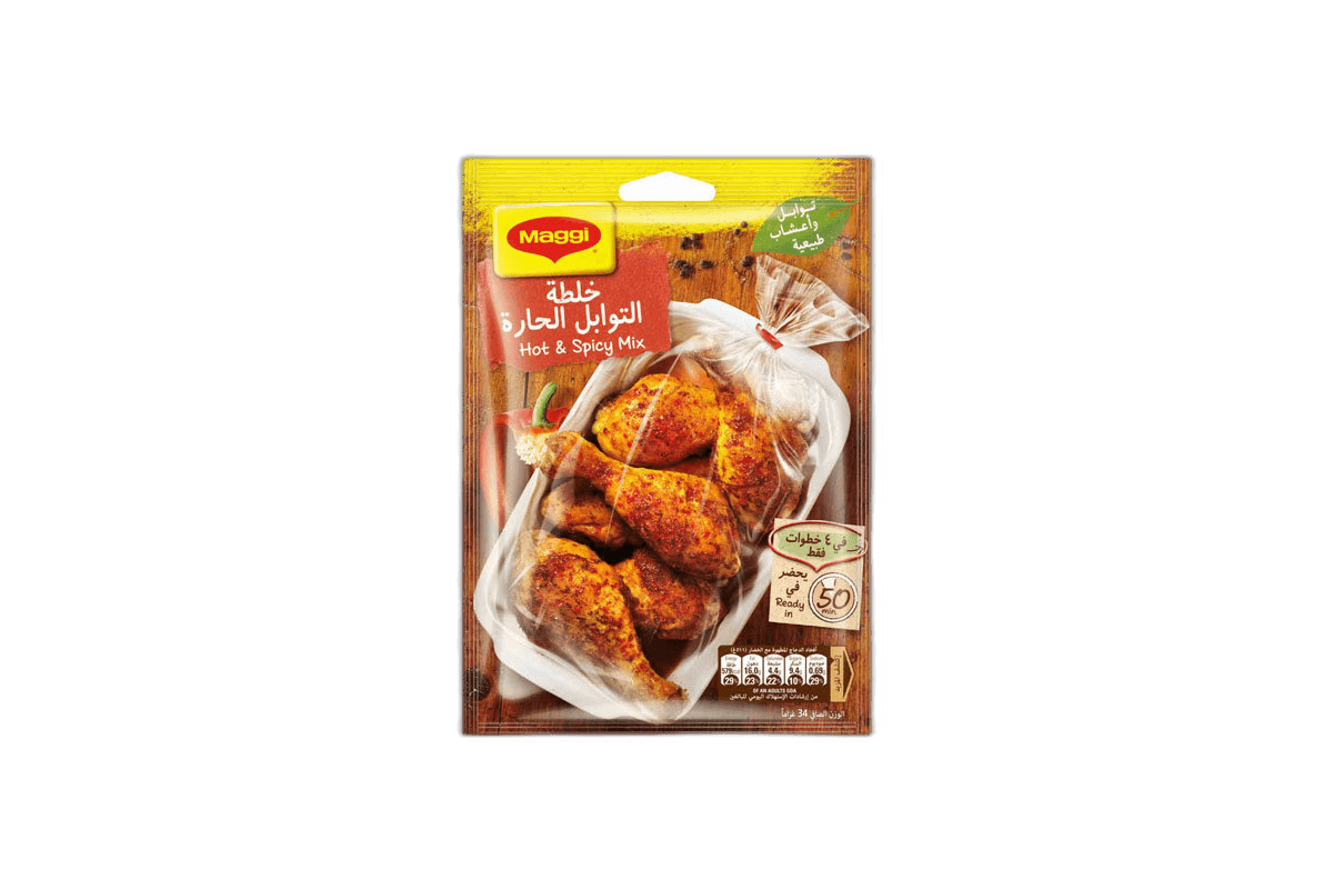 Nestle Maggi Juicy Chicken Hot and Spicy, 34g