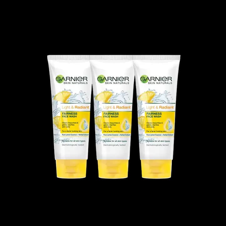 Garnier Fairness Face Wash Light 3 x, 100ml