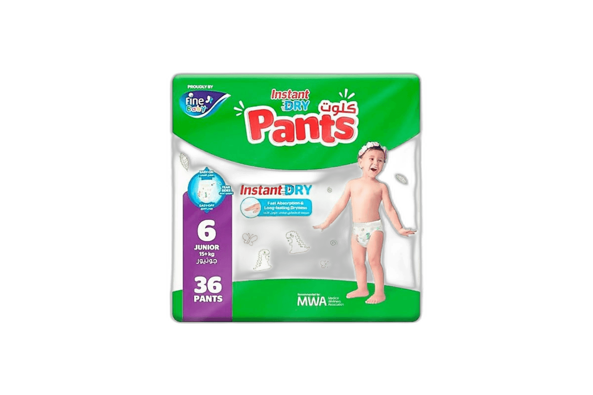 Fine Baby Instant Dry Pants 6 Junior 15 + KG 36s