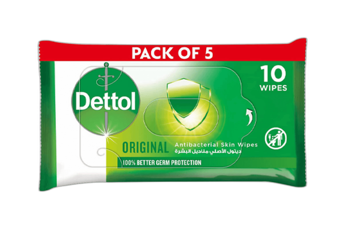 Dettol Wipes Original 5 x 10s