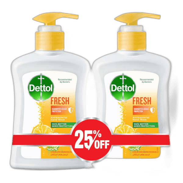 Dettol Fresh Hand Wash Soap 2 x 200 ml