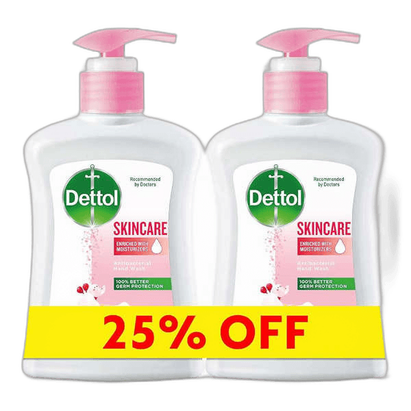 Dettol Handwash Skincare 2 x 200 ml