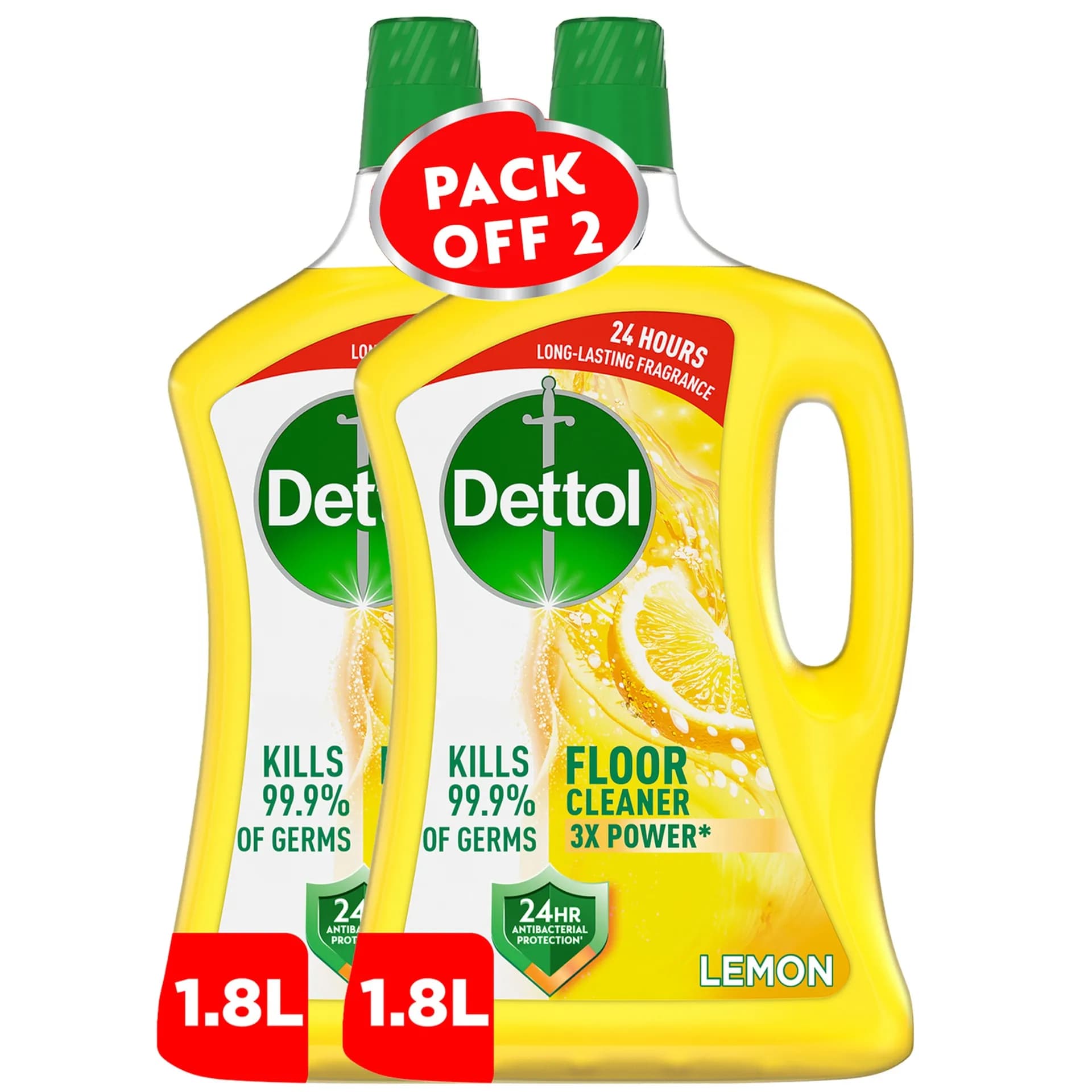 Dettol Anti Bctrl Multi Purps Cleaning Lemn 2 x 1.8 L