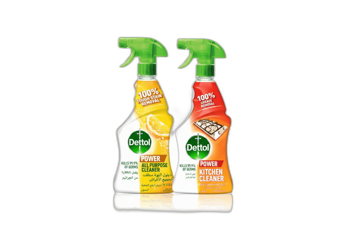 Dettol All Purpose Cleaner + Kitchen Cleaner 2x500m