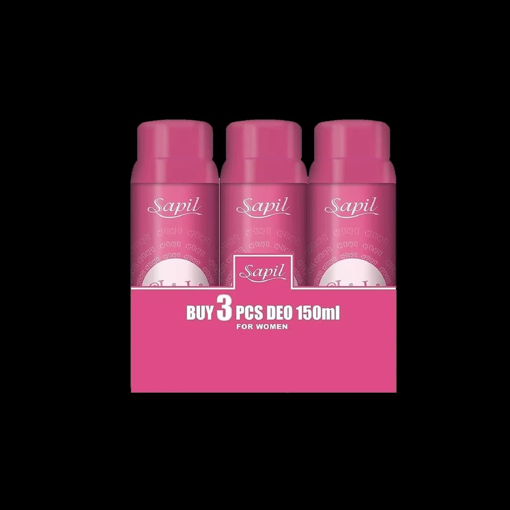Sapil Assorted Deodorant (W) 3 x, 150ml