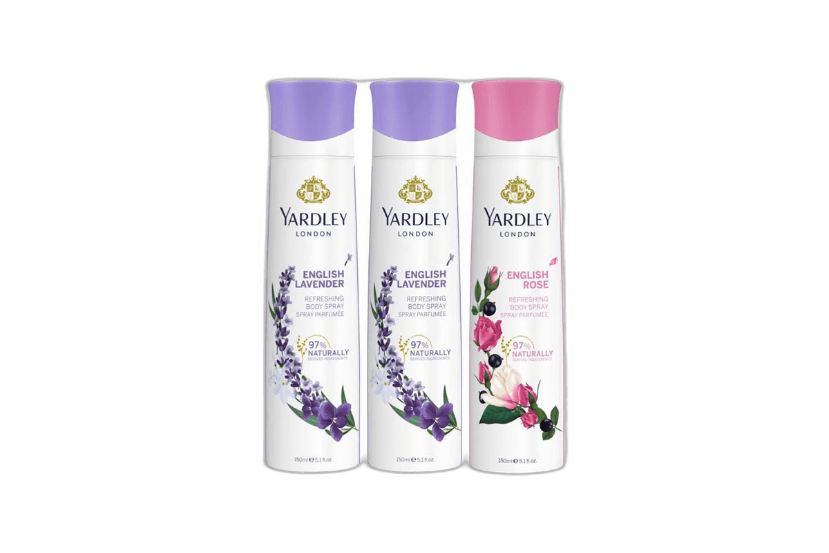 Yardley Women Body Spray Assorted 3 x 150 ml