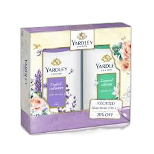 Yardley Talcom Powder Assorted 250 g Twin Pack