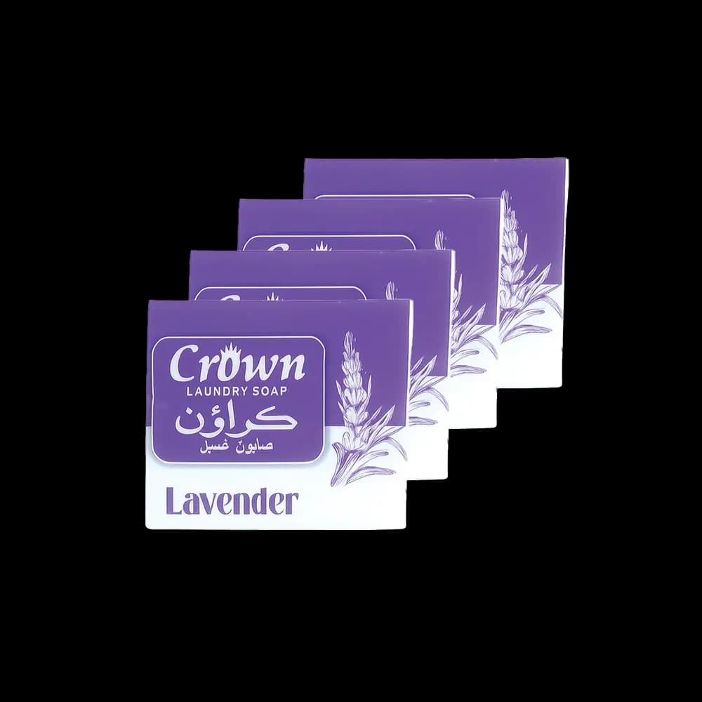 Crown Laundry Soap Lavender 4 x, 180g