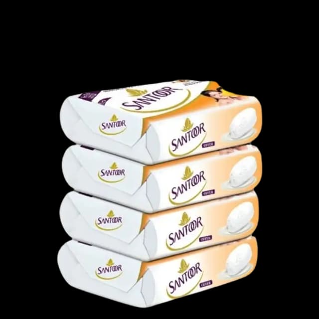 Santoor White 4 x, 125g