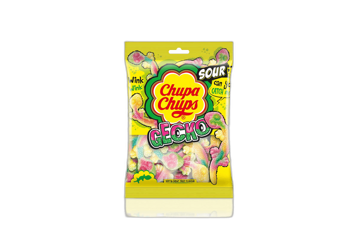 Chupa Chups Sour Gecko Jellies 90 g