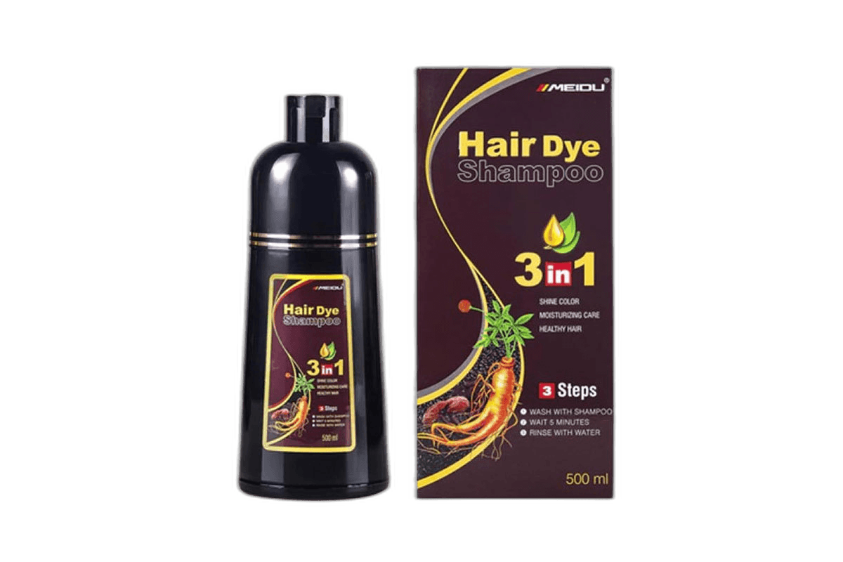 Meidu Hair Dye Shampoo Brown 3 inch 1 500 ml